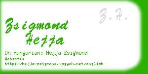 zsigmond hejja business card